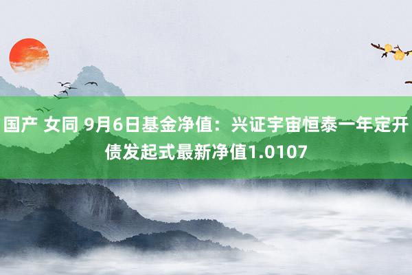 国产 女同 9月6日基金净值：兴证宇宙恒泰一年定开债发起式最新净值1.0107